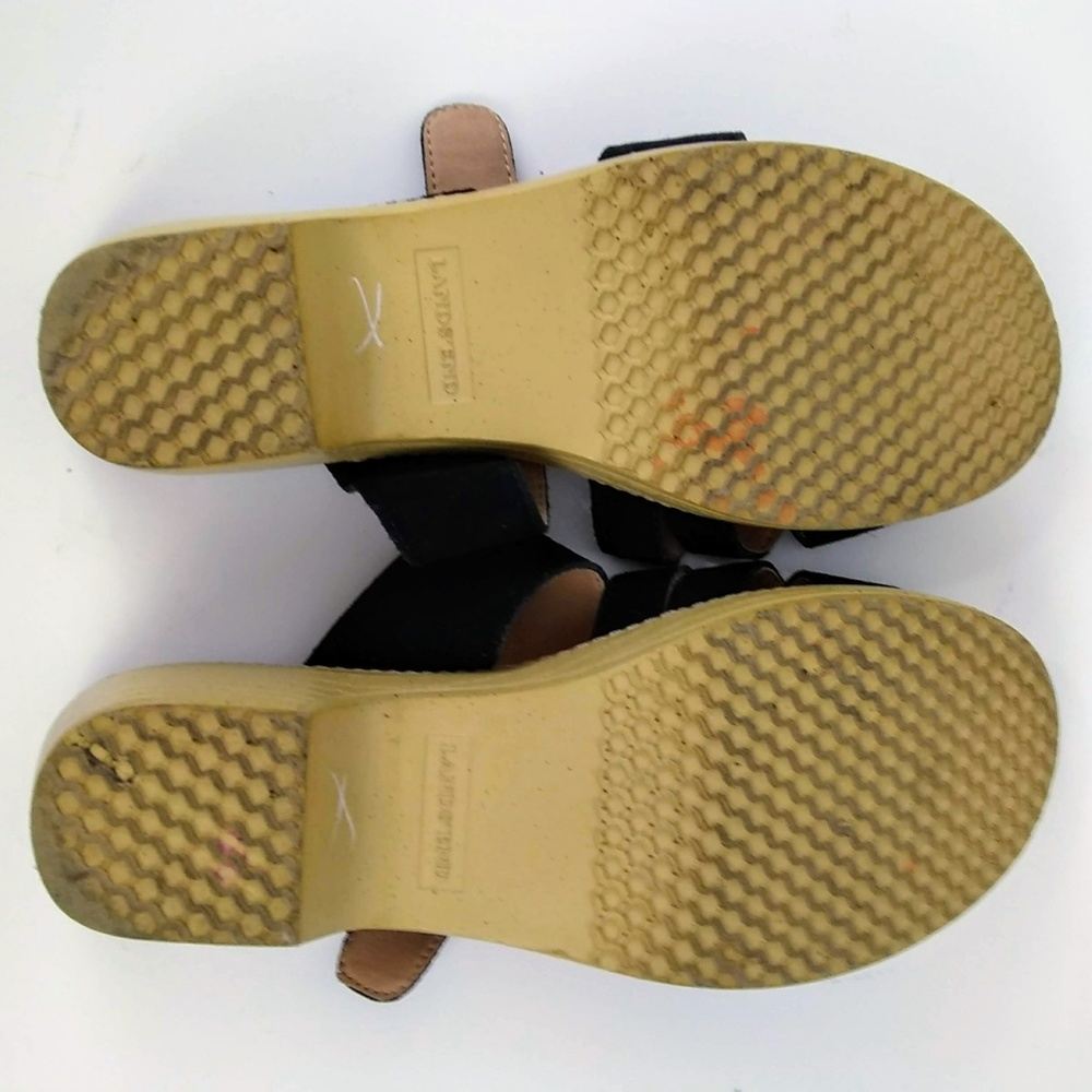 Lands End Women's Black and Tan Clog Sandals Size 9B - Picture 6 of 8